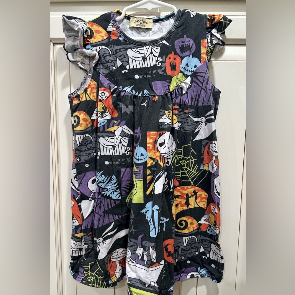 Ava Grace Boutique girls dress, size 6T. Nightmare Before Christmas, Halloween